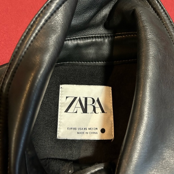 Zara pleather shirt jacket - Picture 5 of 7